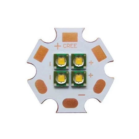LED Cree XPE XP-E 12W PCB, 12V, gul 580-590nm | AMPUL.eu