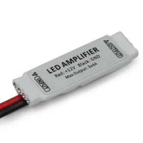 Mini amplificador para cintas RGB en conectores, 3x4A, 12V