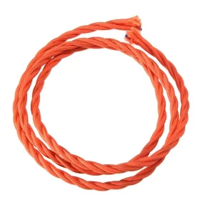 Cablu retro în spirală, sârmă cu înveliș textil 3x0,75mm
