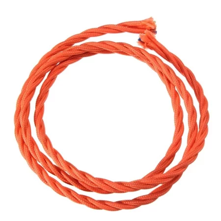 Retro cable spiral, wire with textile cover 3x0.75mm