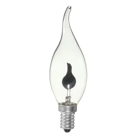 Ljuslampa med imitation av brinnande låga 3W, E14, flamform