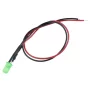 LED Diode 5mm with resistor, 20cm, Green diffuse | AMPUL.eu
