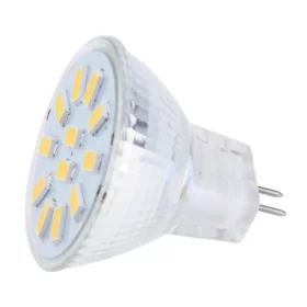 Bombilla LED MR11 12x 5730 3W, 320lm, 120°, blanco cálido |