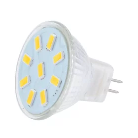 Bombilla LED MR11 9x 5730 2W, 220lm, 120°, blanco cálido |