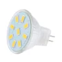LED žiarovka MR11 9x 5730 2W, 220L, 120 °, teplá biela |