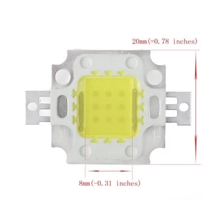 LED COB 10w (6000-6500K) 12V