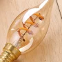 Design retro izzó LED Edison F2 gyertya 3W, E14 foglalat |