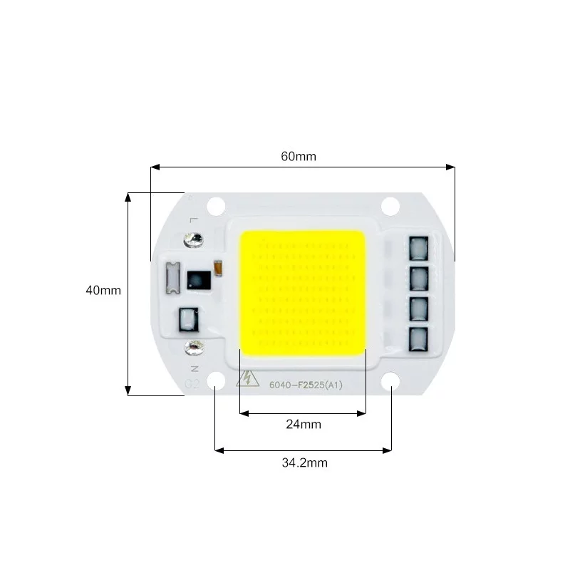 SMD LED Diode 20W, AC 220-240V, 1800lm - Warm White
