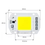 SMD LED Dióda 50W, AC 220-240V, 4500lm - Biela | AMPUL.eu