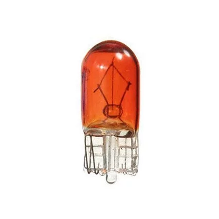 Halogenová žárovka s paticí T10, 5W, 12V - Oranžová |