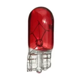 Halogen bulb with T10 base, 5W, 12V - Red | AMPUL.eu