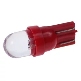 LED 10mm-es foglalat T10, W5W - piros | AMPUL.eu