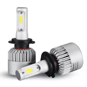 Jeu d'ampoules LED pour voiture avec douille H7, COB LED