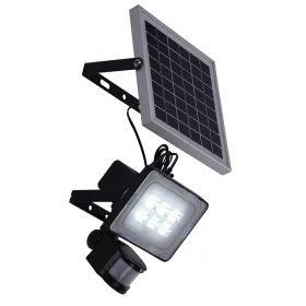 LED Spotlight 10W, solar panel motion sensor - 6000K |