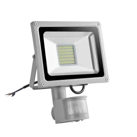 Vandtæt LED-spotlight med LED-sensor, 30w, IP65, hvid |
