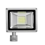 Waterproof LED spotlight with PIR sensor, 30w, IP65, white