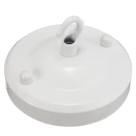 Baldakin med krog, diameter 105mm, hvid | AMPUL.eu