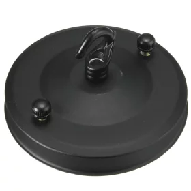 Baldachin mit Haken, Durchmesser 105mm, schwarz | AMPUL.eu
