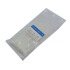 Stahovací pásky nylonové 3x100mm, bílé | AMPUL.eu