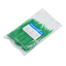 Stahovací pásky nylonové 3x100mm, zelené | AMPUL.eu