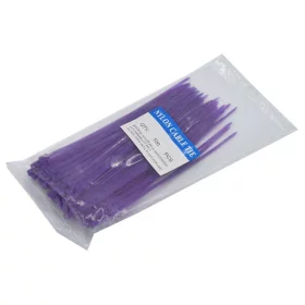 Rubans de serrage en nylon 3x100mm, violet | AMPUL.eu