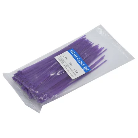 Tightening tapes nylon 3x100mm, purple | AMPUL.eu