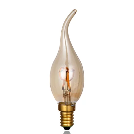 Designová retro žárovka LED Edison F1 svíčková 3W, patice