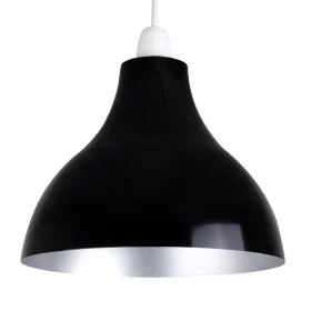 Závěsné svítidlo Sculp, černé, stříbrná parabola | AMPUL.eu