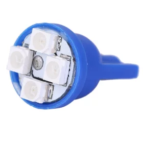 LED 4x 3528 SMD socket T10, W5W - Blue | AMPUL.eu