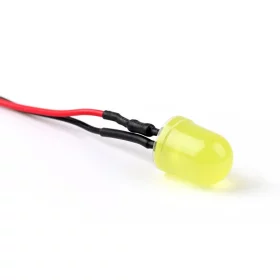 Diodă LED 12V 10mm, galben difuză | AMPUL.eu