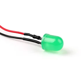 12V LED-diod 10mm, grön diffus | AMPUL.eu