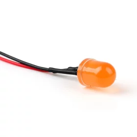 12V LED dióda 10mm, narancssárga diffúz | AMPUL.eu