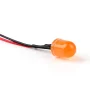12V LED Diode 10mm, Orange diffuse | AMPUL.eu