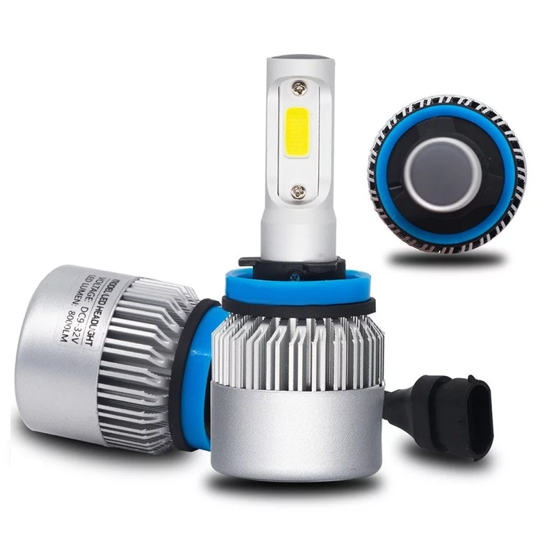 Jeu d'ampoules LED pour voiture avec douille H11, COB LED