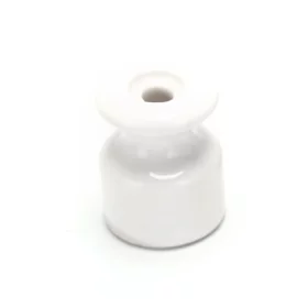 Portacables de cerámica en espiral, blanco | AMPUL.eu