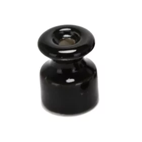 Ceramic spiral wire holder, black | AMPUL.eu
