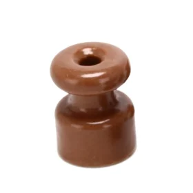 Ceramic spiral wire holder, light brown | AMPUL.eu