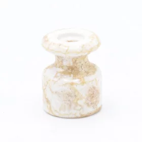 Ceramic spiral wire holder, marble | AMPUL.eu