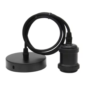 Pendant lamp with black socket, retro industrial style | AMPUL.eu