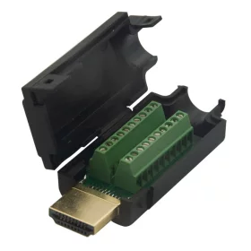 HDMI type A cable connector, male, screw-on | AMPUL.eu