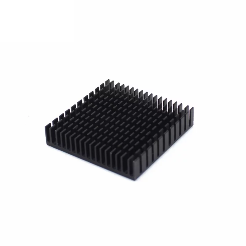 Dissipateur Thermique Radiateur en Aluminium Anodisé Noir 28 x 28 x 11 mm