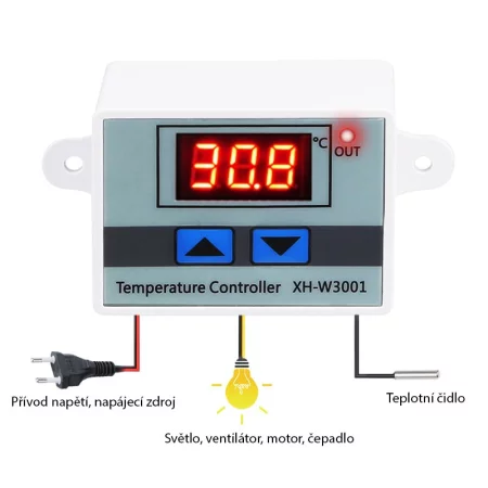 Refine convenience solely Termostat digital XH-W3001 cu senzor extern -50°C - 110°C