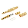 Connector Mono Jack 6.35mm gold plated, male | AMPUL.eu
