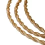Câble rétro spiralé, fil avec revêtement textile 2x0.75mm²