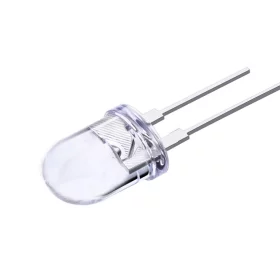 Dioda LED 10mm, ciepła biel, 0,5W | AMPUL.eu