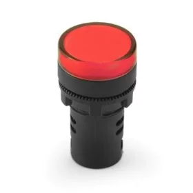 LED-indikator 220/230V, AD16-22D/S, for huldiameter 22mm, rød
