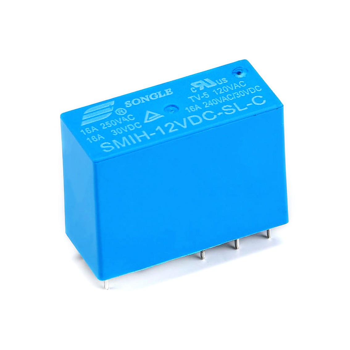 Relé SMIH-12VDC-SL-C, 12V DC/250V AC 16A