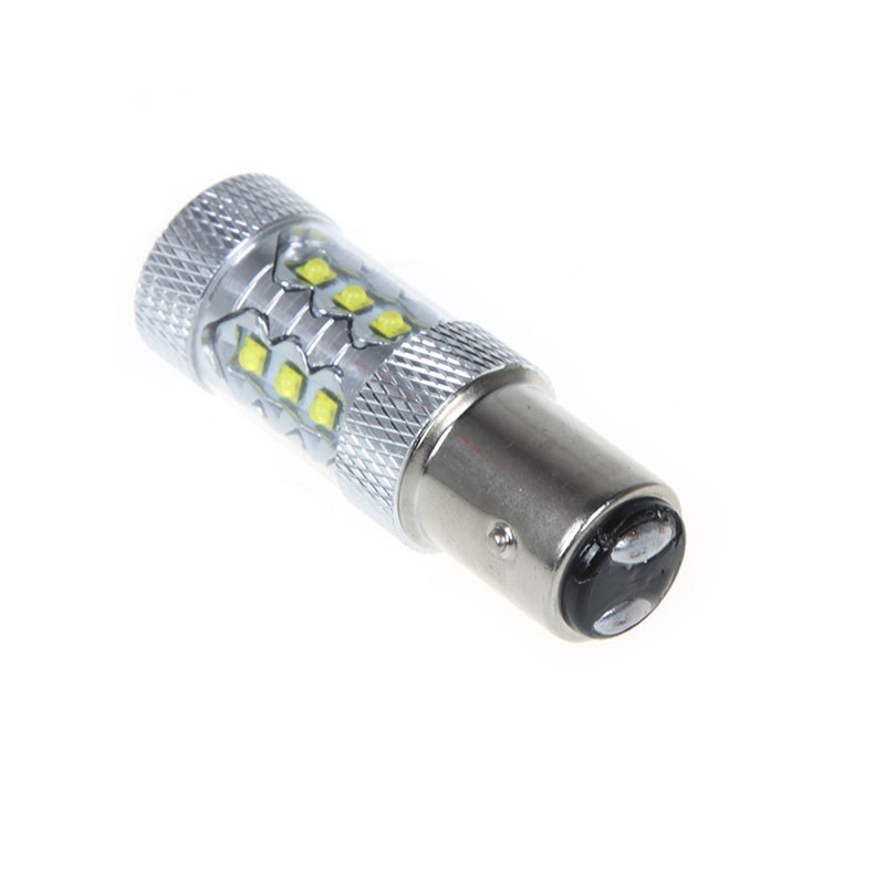 BA15D, 80W CREE Hi-Powered LED - Bílá