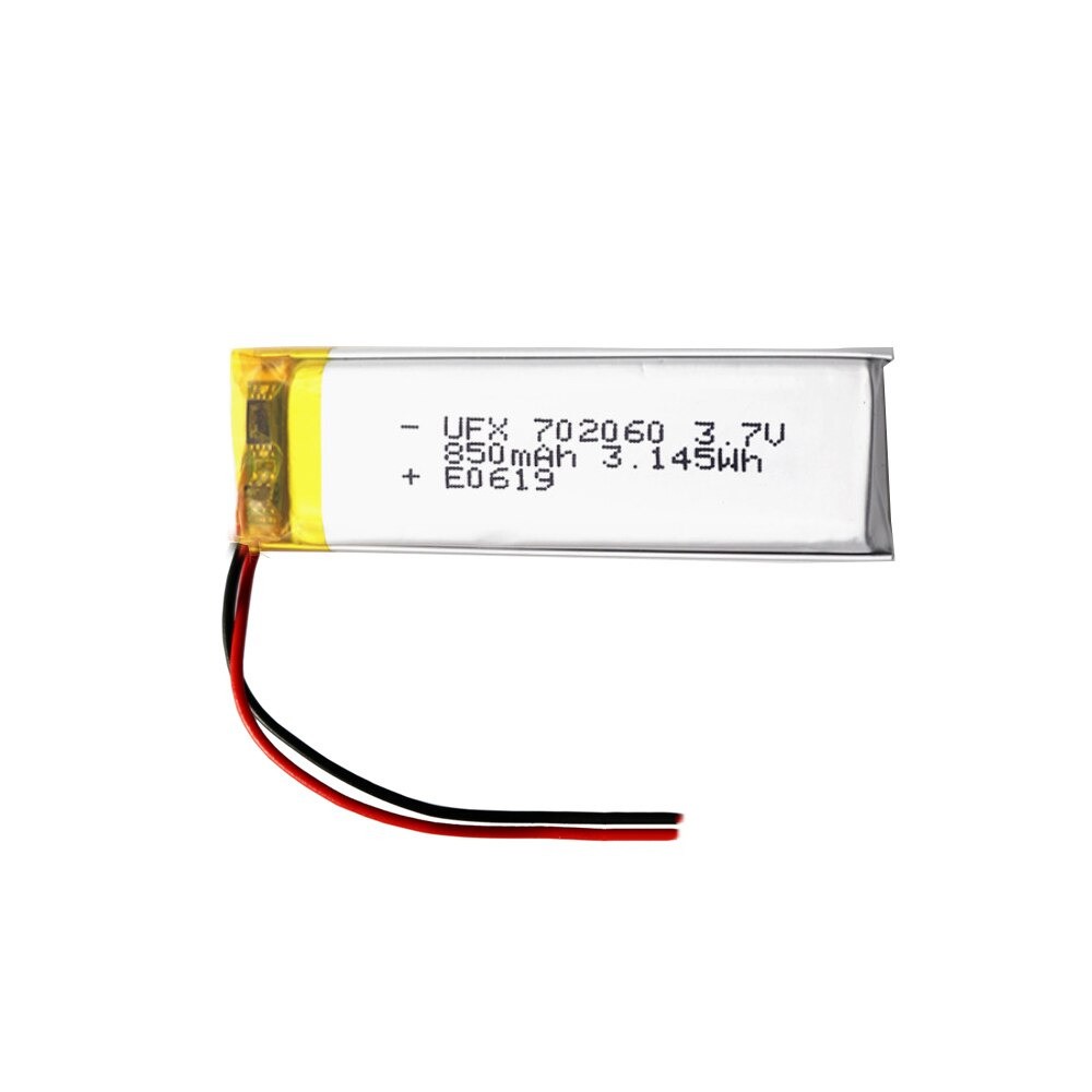 Li-Pol baterie 900mAh, 3.7V, 702060