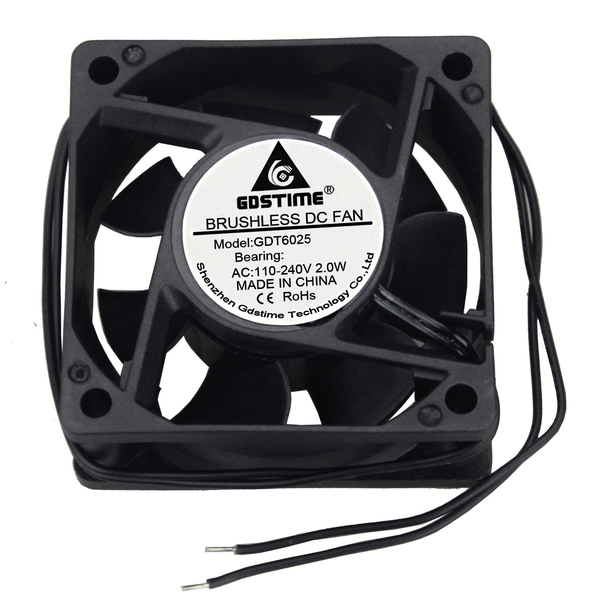 Ventilátor 60x60x25mm, 220/240V AC